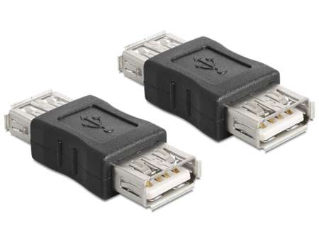 DeLock Adapter Gender Changer USB-A female - USB-A female DeLock Adapter Gender Changer USB-A female - USB-A female