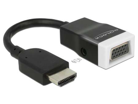 DeLock Adapter HDMI-A male > VGA female with Audio DeLock Adapter HDMI-A male > VGA female with Audio