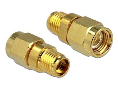 DeLock Adapter RP-SMA Plug > SMA Jack