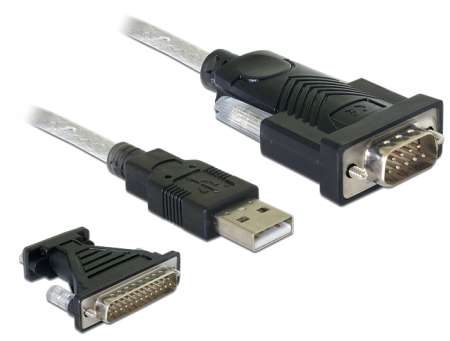 DeLock Adapter USB 2.0 > 1x Serial DB9 + Adapter DB25 DeLock Adapter USB 2.0 > 1x Serial DB9 + Adapter DB25