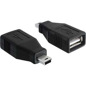DeLock Adapter USB 2.0-A female > mini USB male DeLock Adapter USB 2.0-A female > mini USB male