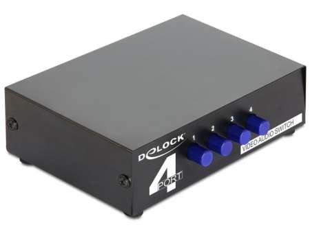 DeLock Audio/Video 4 port manual bidirectional Switch