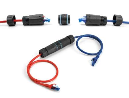 DeLock Cable Connector RJ45 jack to RJ45 jack Cat.6A waterproof DeLock Cable Connector RJ45 jack to RJ45 jack Cat.6A waterproof