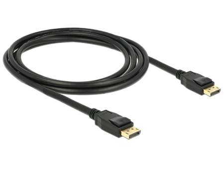 DeLock Cable Displayport 1.2 male > Displayport male 4K 2m DeLock Cable Displayport 1.2 male > Displayport male 4K 2m