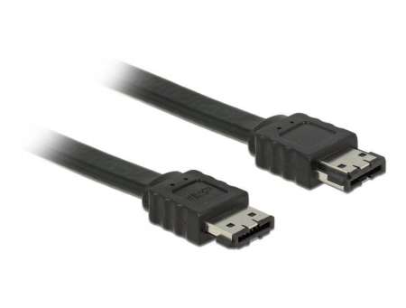 DeLock Cable eSATA 3 Gb/s receptacle > eSATA receptacle 1m Black
