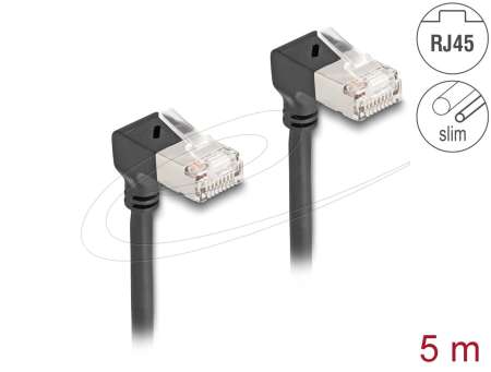 DeLock CAT6A S-FTP Patch Cable 5m Black