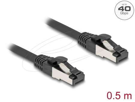 DeLock CAT8.1 S-FTP Patch Cable 0,5m Black