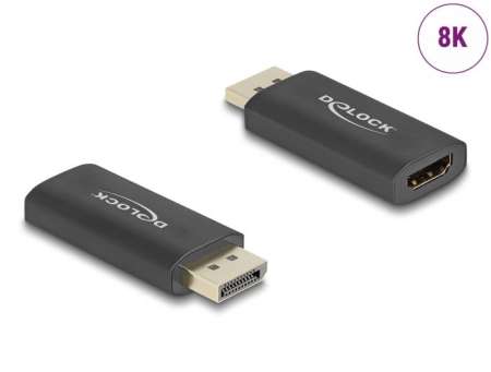 DeLock Delock Aktív DisplayPort 1.4 - HDMI adapter 8K HDR funkcióval