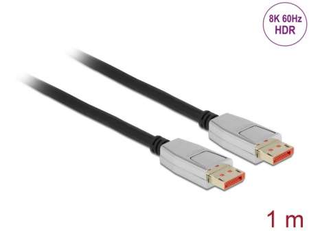 DeLock DisplayPort Kábel 8K 60Hz 1m DeLock DisplayPort Kábel 8K 60Hz 1m