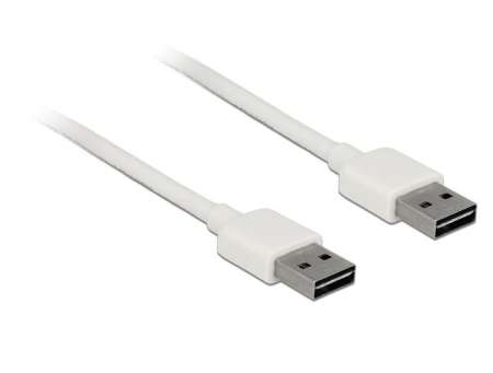 DeLock EASY-USB 2.0 Type-A male > EASY-USB 2.0 Type-A male 0,5m cable White DeLock EASY-USB 2.0 Type-A male > EASY-USB 2.0 Type-A male 0,5m cable White