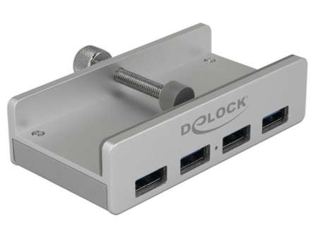 DeLock External USB 3.0 4 Port Hub with Locking Screw