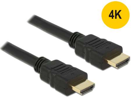 DeLock HDMI male/male összekötőkábel 4K 1,5m Black