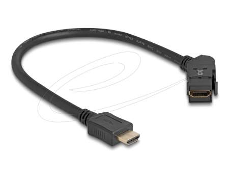 DeLock HDMI to HDMI Cable 0,3m Black DeLock HDMI to HDMI Cable 0,3m Black
