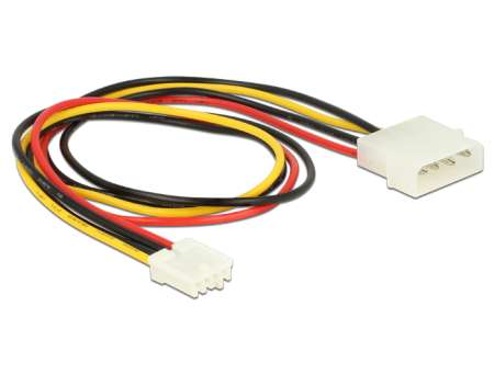 DeLock Power Cable 4 pin male > 4 pin floppy female 40cm