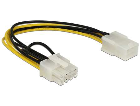 DeLock Power Cable PCI Express 6 pin female > PCI Express 8 pin male 20cm DeLock Power Cable PCI Express 6 pin female > PCI Express 8 pin male 20cm