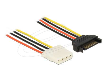 DeLock Power Cable SATA 15 pin male > 4 pin female 50cm