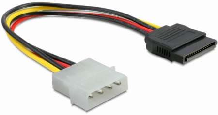DeLock Power Cable SATA HDD > 4 pin male – straight