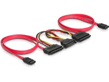 DeLock SATA All-in-One cable for 2x HDD DeLock SATA All-in-One cable for 2x HDD