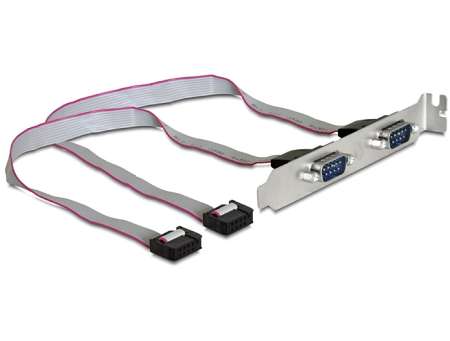 DeLock Slotbracket > 2x serial Pin layout: 1:1 DeLock Slotbracket > 2x serial Pin layout: 1:1