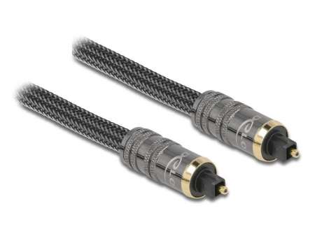 DeLock Toslink male - male Standard Cable 2m Anthracite