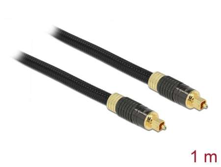 DeLock Toslink Standard Cable male - male 1m Black