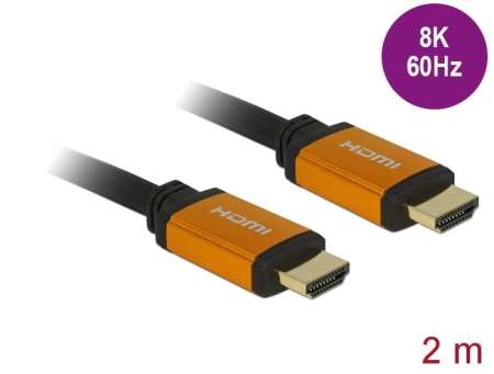 DeLock Ultra High Speed HDMI Cable 48 Gbps 8K 60 Hz 2m