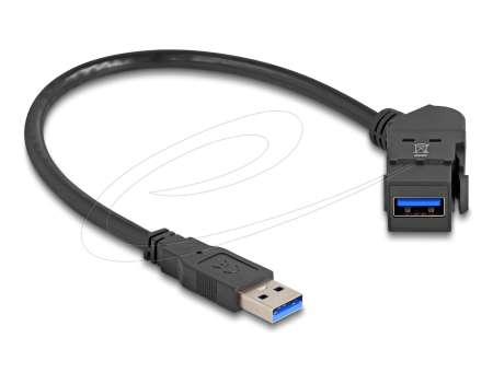 DeLock USB 3.0 A to USB 3.0 A Cable 0,3m Black