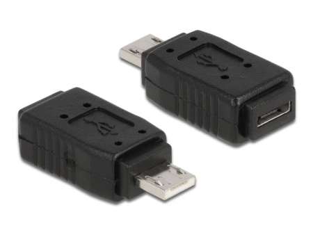 DeLock USB-A to USB-A male/male adapter Black