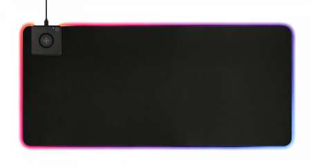 Deltaco GAM-092 Gaming Extra wide RGB with wireless charging Egérpad Black Deltaco GAM-092 Gaming Extra wide RGB with wireless charging Egérpad Black