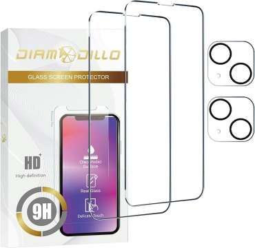 Diamodillo iPhone 14/15 Pro Max 9H Surface Hardness Oil Resistant WaterProof Glossy (2db kijelző és kamera lencse védő) Diamodillo iPhone 14/15 Pro Max 9H Surface Hardness Oil Resistant WaterProof Glossy (2db kijelző és kamera lencse védő)