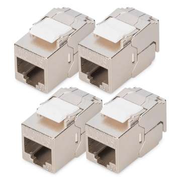 Digitus CAT 6A Keystone Jack, shielded,Re-embedded 4pc Digitus CAT 6A Keystone Jack, shielded,Re-embedded 4pc