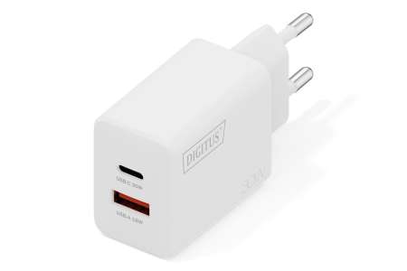 Digitus DA-10301 30W USB GaN Charger White Digitus DA-10301 30W USB GaN Charger White