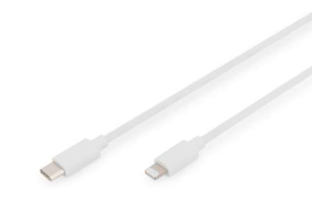 Digitus Data / Charger Cable USB-C - Lightning MFI 1m White Digitus Data / Charger Cable USB-C - Lightning MFI 1m White
