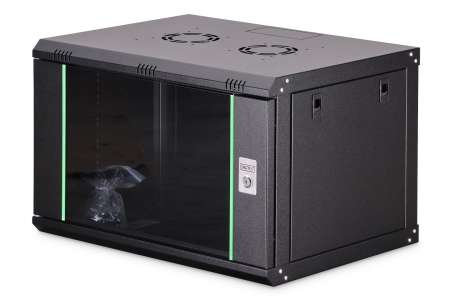 Digitus DN-19 07-U-EC-SW Falra szerelhető Rackszekrény Black