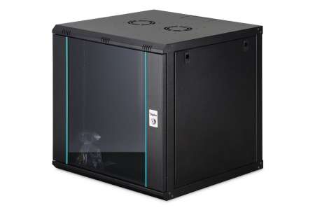 Digitus Dynamic DN-37111 19" 12U Falra szerelhető Rackszekrény Black