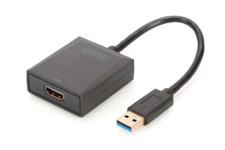 Digitus USB3.0 to HDMI Adapter Black Digitus USB3.0 to HDMI Adapter Black