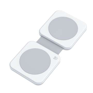 Dviced 2-in-1 Foldable Magnetic Wireless charger White