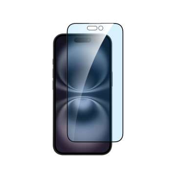 Dviced Anti-blue light tempered glass screen protector edge to edge for iPhone 16 Plus with applicator