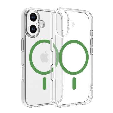 Dviced Magsafe iPhone 16 clear case Green Dviced Magsafe iPhone 16 clear case Green