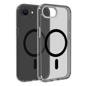 Dviced Magsafe iPhone 16e case Clear Smoky Black