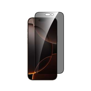 Dviced Privacy tempered glass screen protector edge to edge for iPhone 16 Pro with applicator