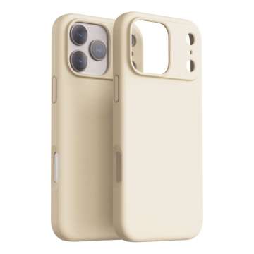 Dviced Silicone MagSafe case for iPhone 17 Pro Max Beige