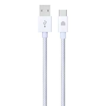Dviced USB-A to USB-C cable 1,25m White Dviced USB-A to USB-C cable 1,25m White
