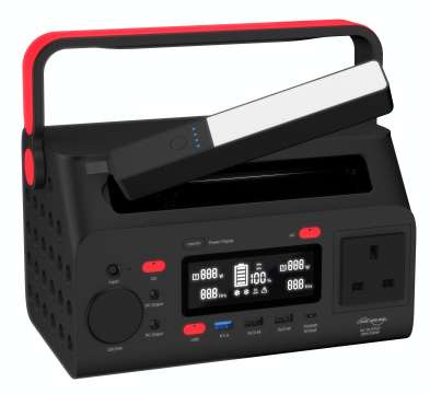 Energizer PPS300W2F 20400mAh Power Station Black