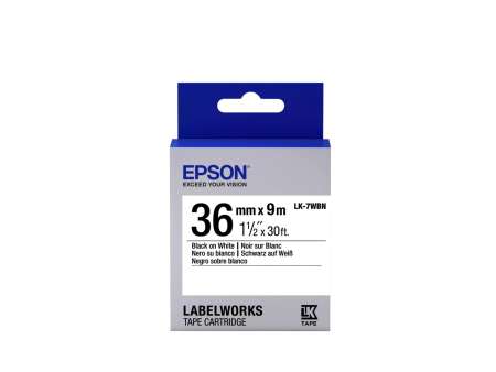 Epson LK-5WBN címkeszalag (36mm) Black on White - 9m Epson LK-5WBN címkeszalag (36mm) Black on White - 9m