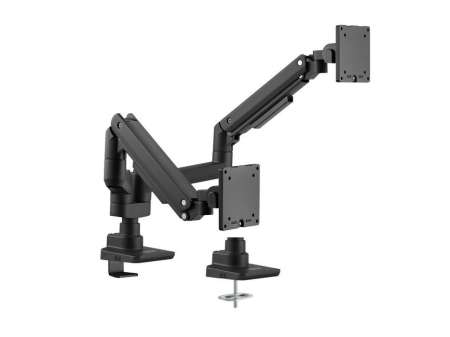 EQuip 17"-35" Heavy-Duty Dual Monitor Desk Mount Bracket Black