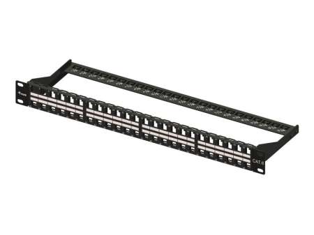 EQuip 48-port Patch Panel 1U Black