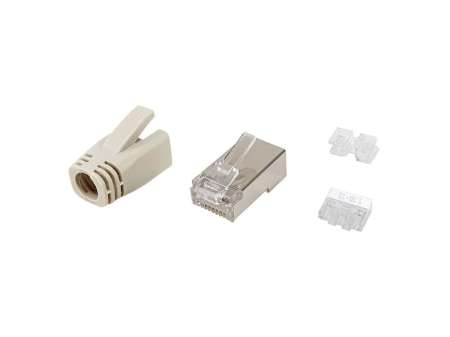 EQuip Cat.6A RJ45 Shielded Plug Set 100pcs/pack EQuip Cat.6A RJ45 Shielded Plug Set 100pcs/pack