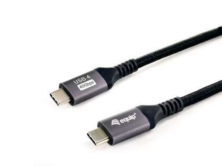 EQuip USB-C 4 Gen3 to USB-C 240W cable 2m Black EQuip USB-C 4 Gen3 to USB-C 240W cable 2m Black