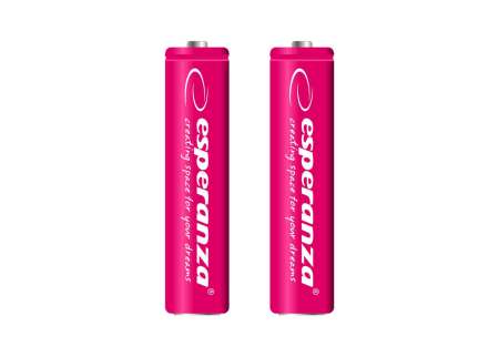 Esperanza 1000mAh AAA Ni-MH akkumulátor 2db/csomag Red